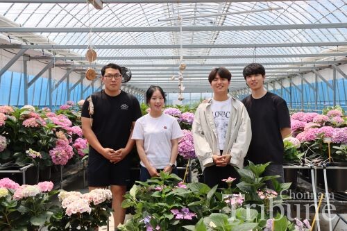 Plant Village Project members: Koo Jong-seo, Kim Hee-won, Kim Seung-chan, and Kim Tae-min
