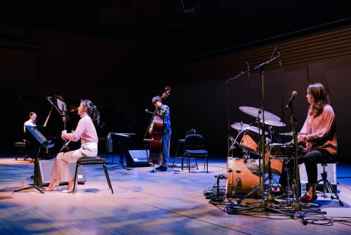 She plays the haegeum with Nalab members.