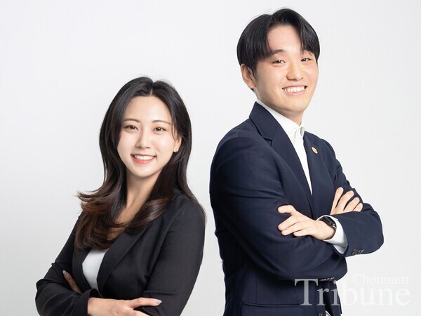 Jin Yeong-chae, Vice President-elected of the 2025 GSC and Shin Seung-hwan, President-elected of the 2025 GSC. (from left)