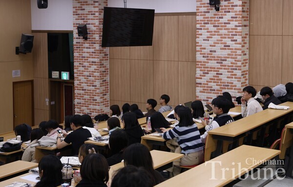 Students take part in the opening ceremony.