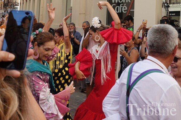 A photo from the local festival, Feria de Málaga