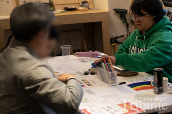 Running an LGBTQ+ rights information booth